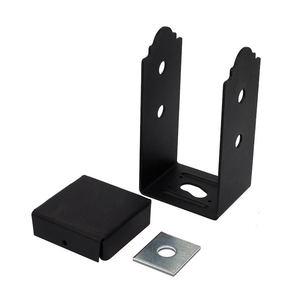 Outdoor Accents® Post Base for 4x4, ZMAX® Black Powder-Coated