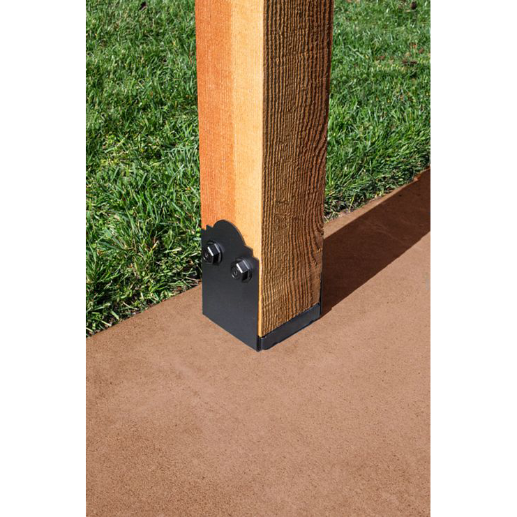 Outdoor Accents® Post Base for 6x6, ZMAX® Black Powder-Coated