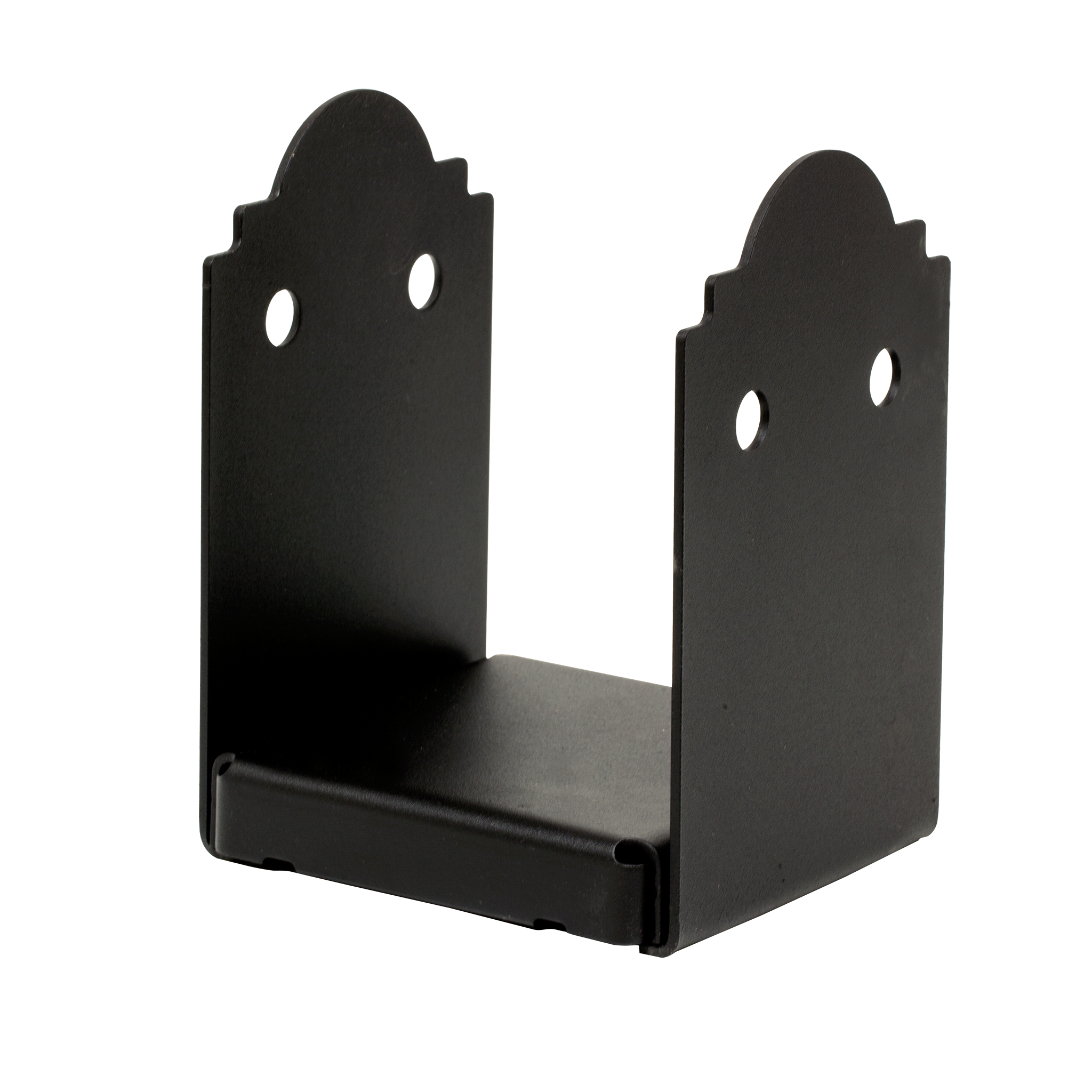 Outdoor Accents® Post Base for 6x6 Rough, ZMAX® Black Powder-Coated