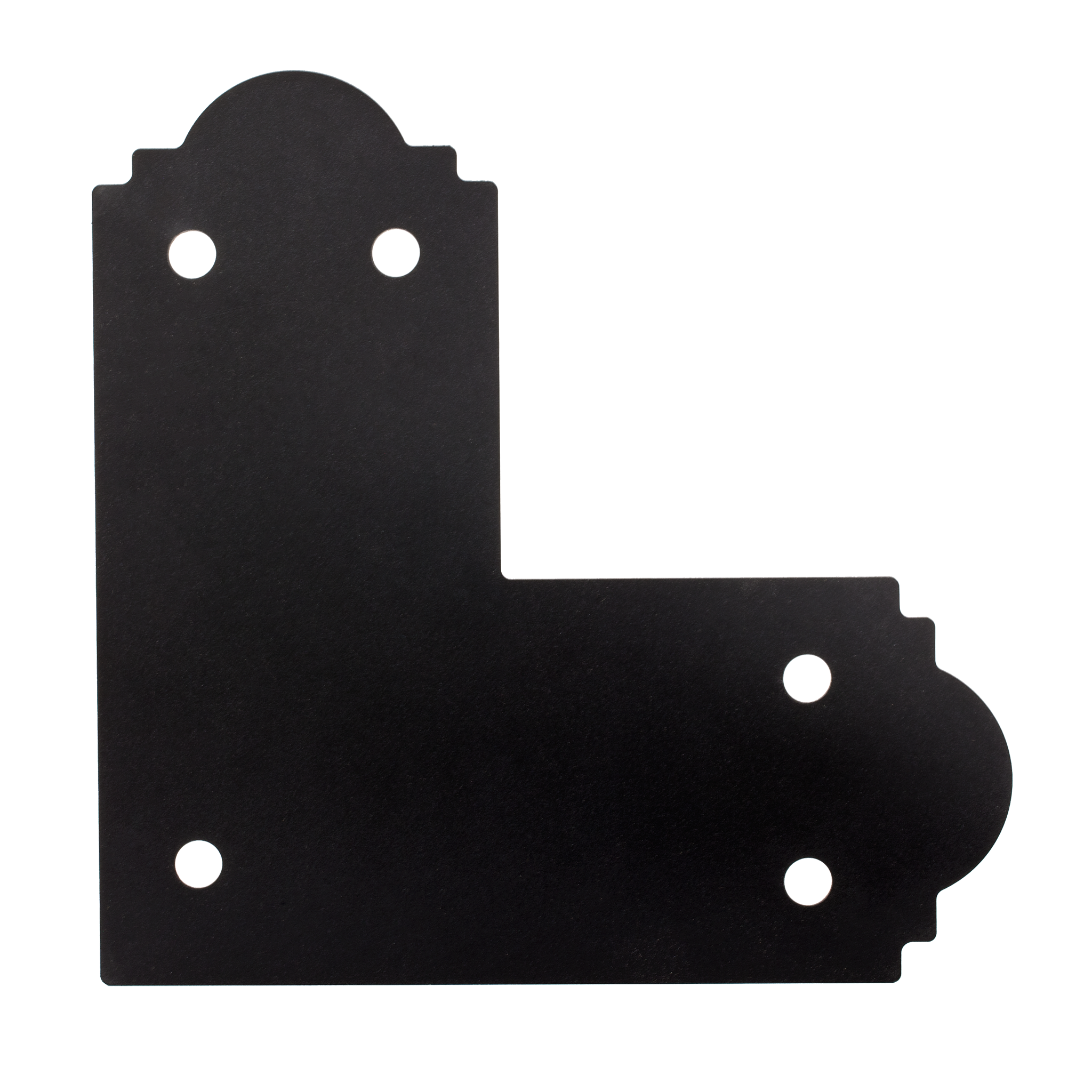 Outdoor Accents® L Strap for 6x6, ZMAX® Black Powder-Coated