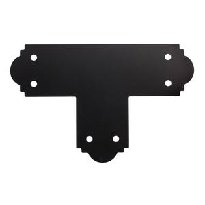 Outdoor Accents® T Strap for 6x6, ZMAX® Black Powder-Coated