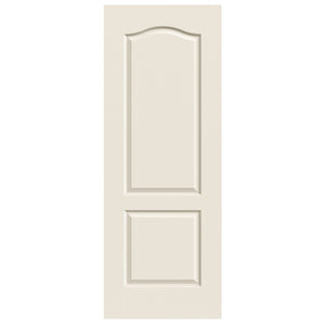 30"X80"X1-3/8" Camden 2-Panel Arched Textured Solid Core