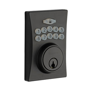 Centinel 1  Digital Deadbolt - Keyless Entry - WR5 Keyway Override, Matte Black