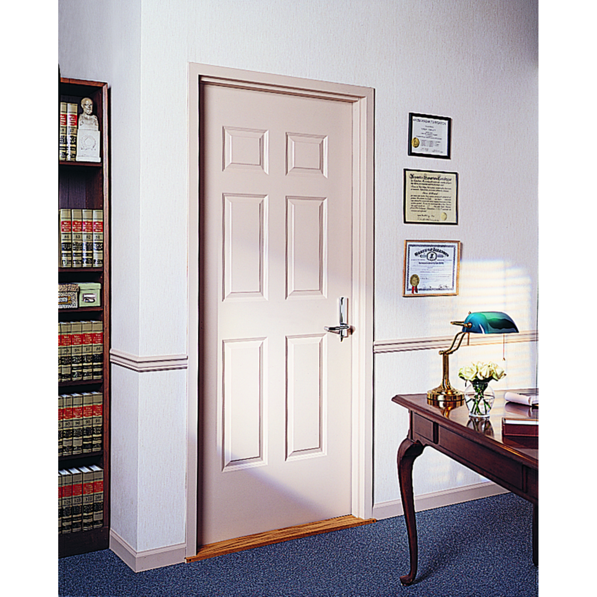 30"X96"X1-3/4" Colonist 6-Panel Textured Solid Core