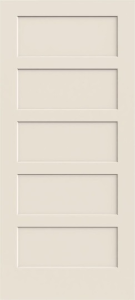 14"x80" Conmore 5-Panel Recessed Slab Door