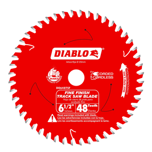 Diablo Diablo 6-1/2" x 48-Teeth Track Saw Blade for Fine Finish and Plywood