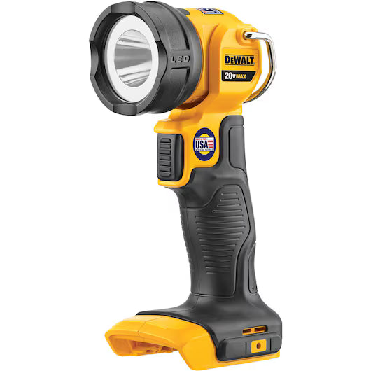 DeWalt flashlight on a white background