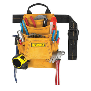 DeWALT 10 Pocket Carpenter's Suede Nail And Tool Bag
