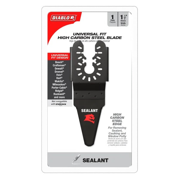 DIABLO 1 1/2" Universal Hit Oscillating Blade for Sealant Removal