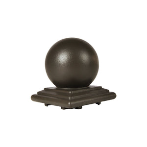 Regal Post Cap Ball, Bronze