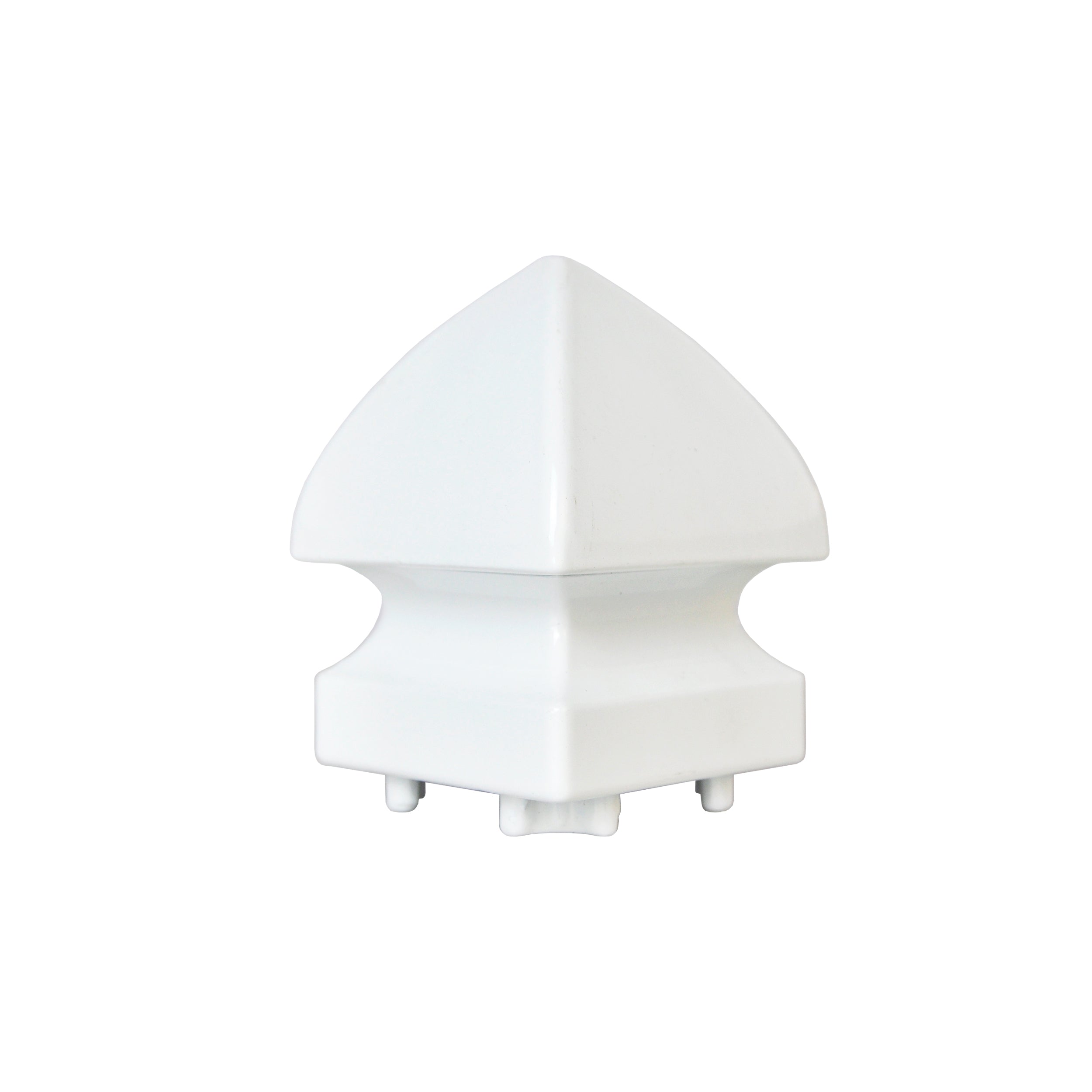Regal Post Cap Pyramid, White