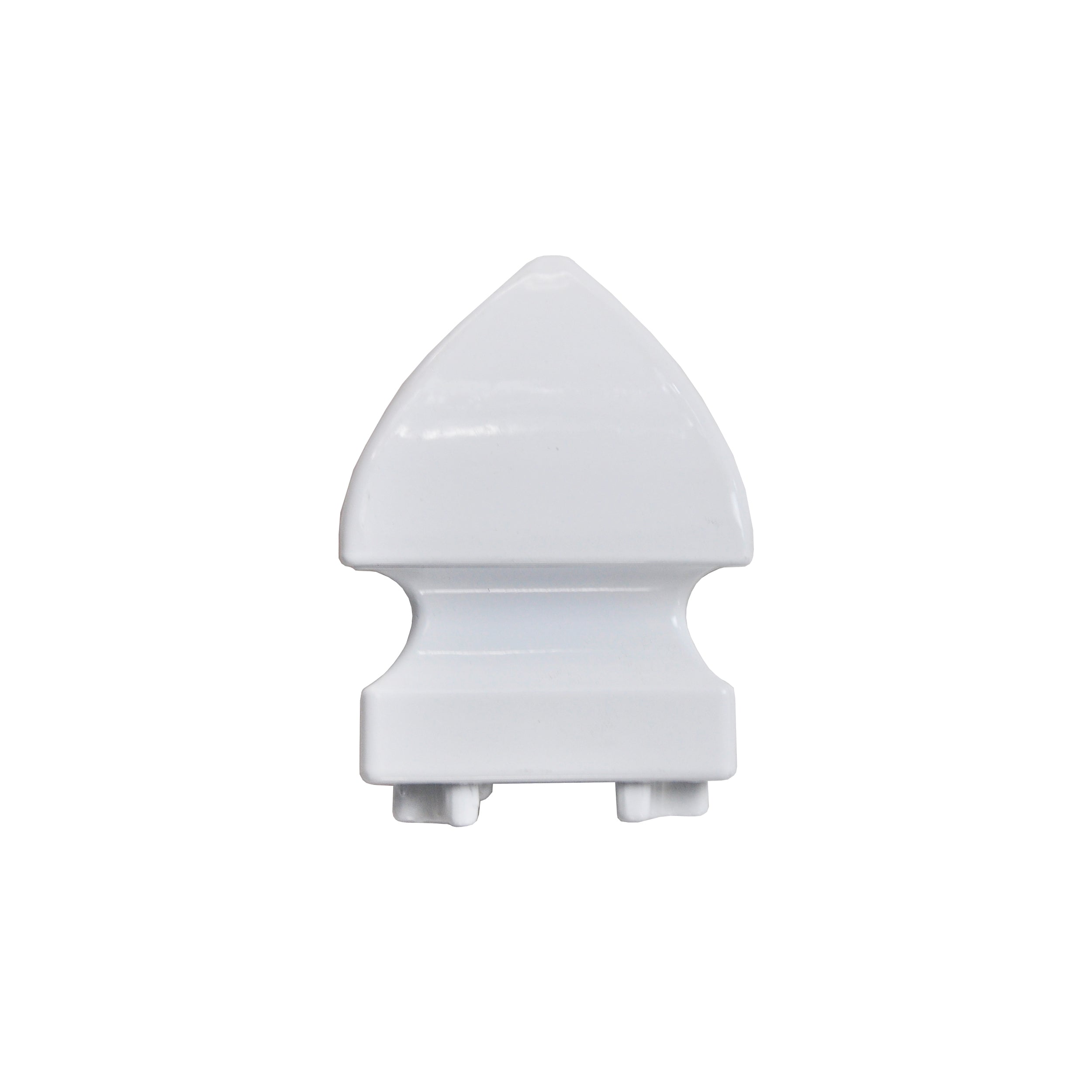 Regal Post Cap Pyramid, White