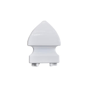 Regal Post Cap Pyramid, White