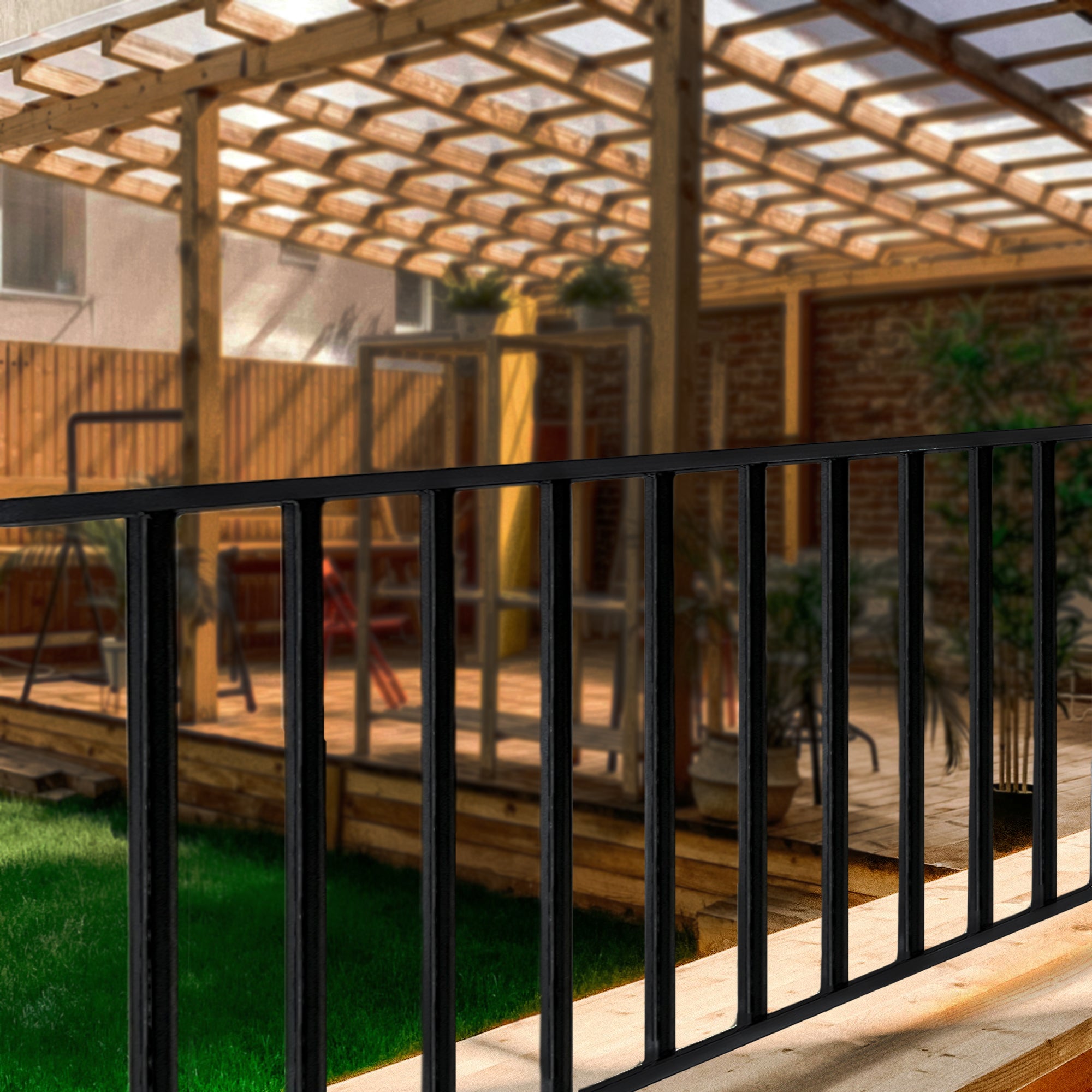 Steel Railing Panel 34" X 72" Nuvo Iron