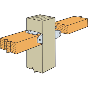 Fence Rail Bracket for 2x4, ZMAX® Galvanized