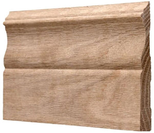 7/16"x4-1/8"x8' Oak Colonial Baseboard