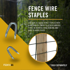 Galvanized U-Shaped Wire Staples - 3/4" x 14 Gauge Nuvo Iron
