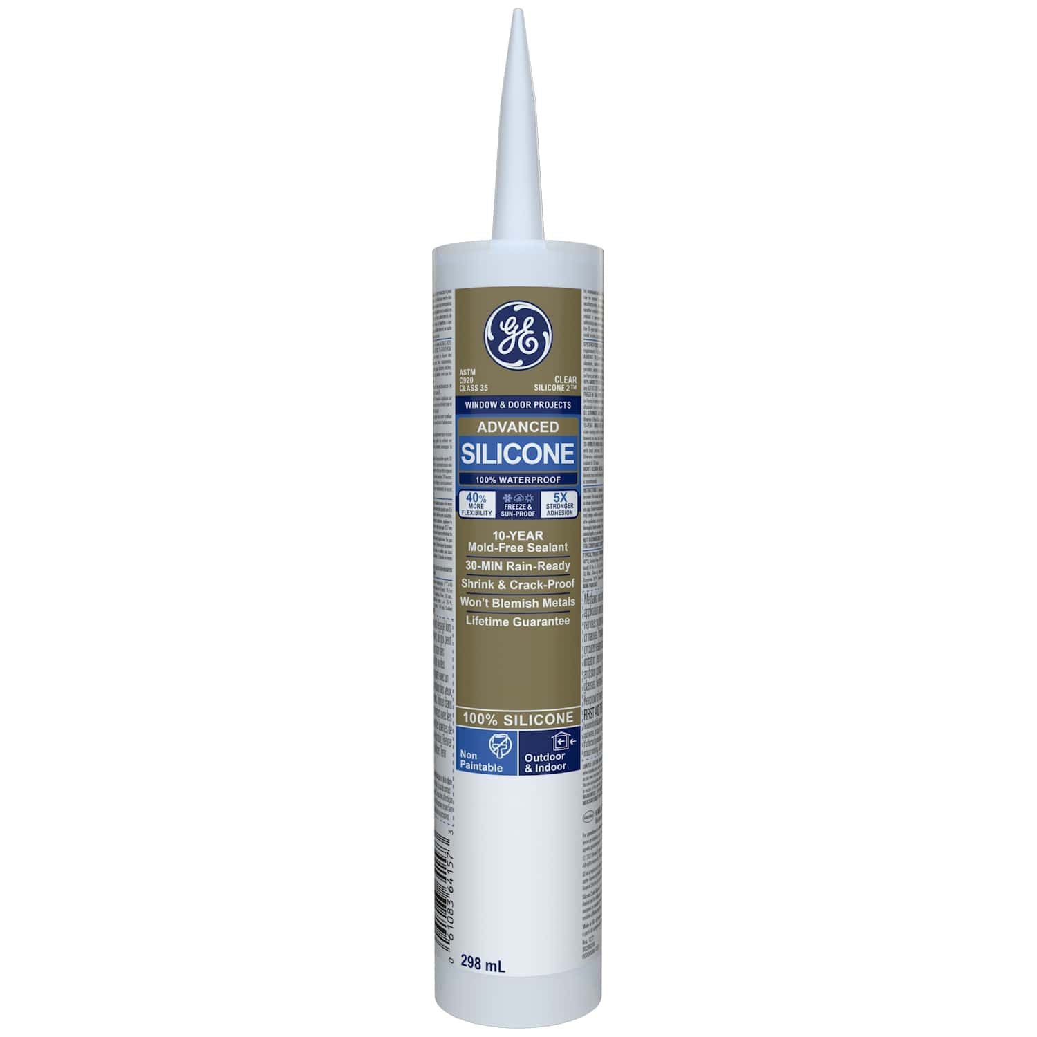 GE® Silicone 2 Advanced Window & Door, Clear 298ml