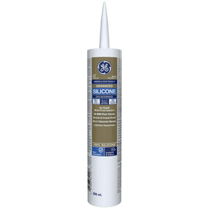 GE® Silicone 2 Advanced Window & Door, White 298ml