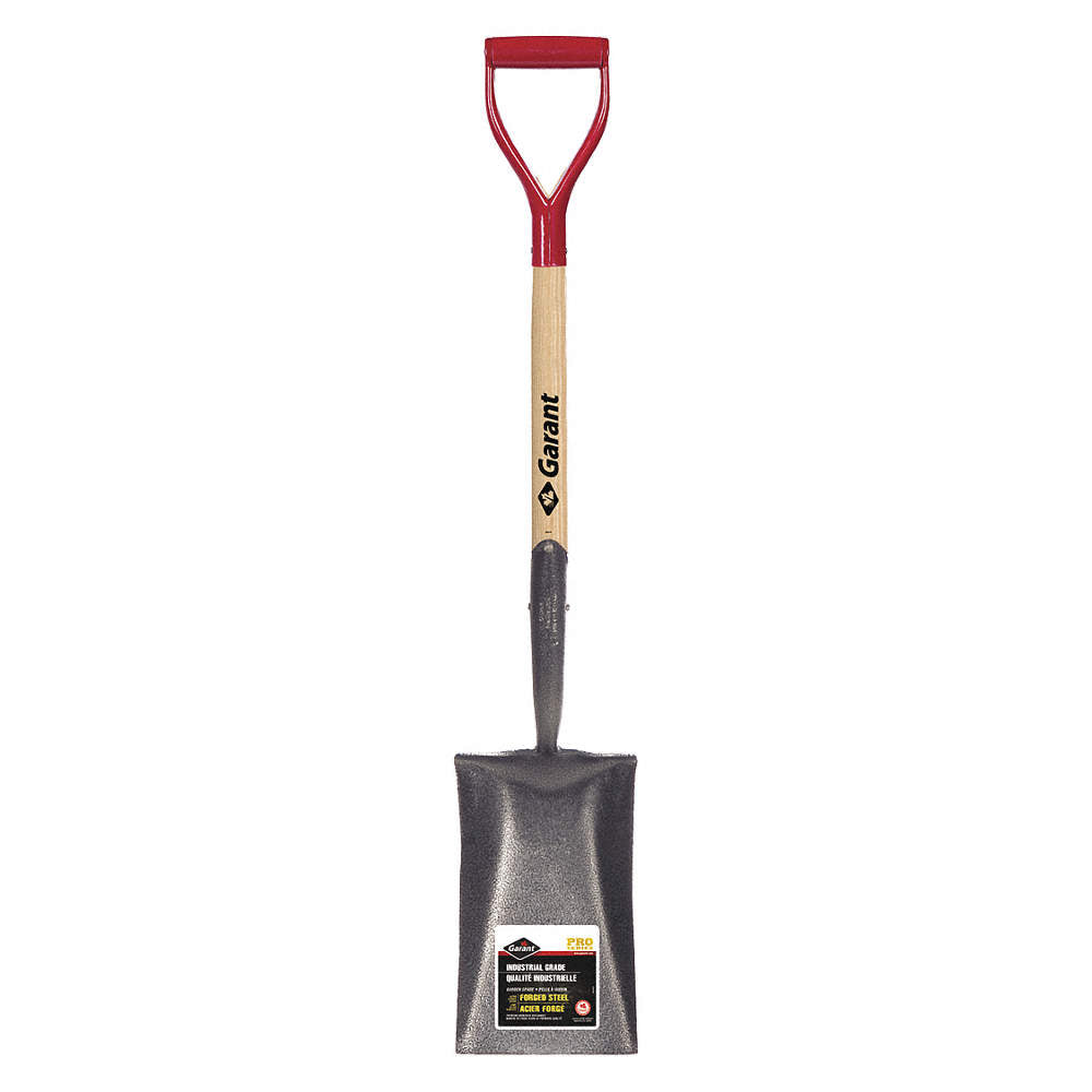 Garden spade, wood handle