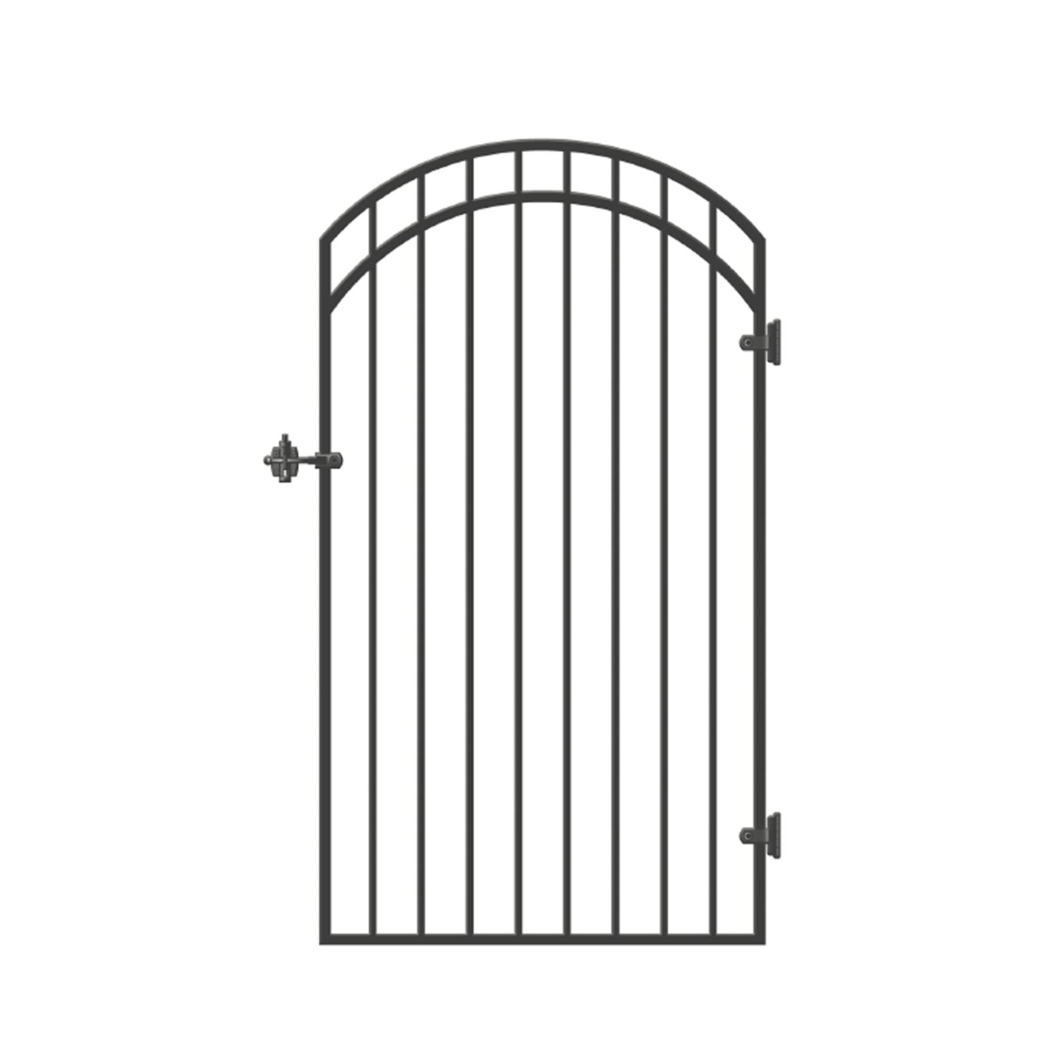 33"x68" Smooth-Topped Ornamental Iron Gate