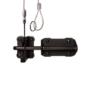 Galvanized Steel Heavy Duty Latch and Catch, Black