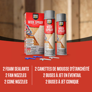 Great Stuff Wide Spray (2 Pack) GREAT STUFF Spray Foam
