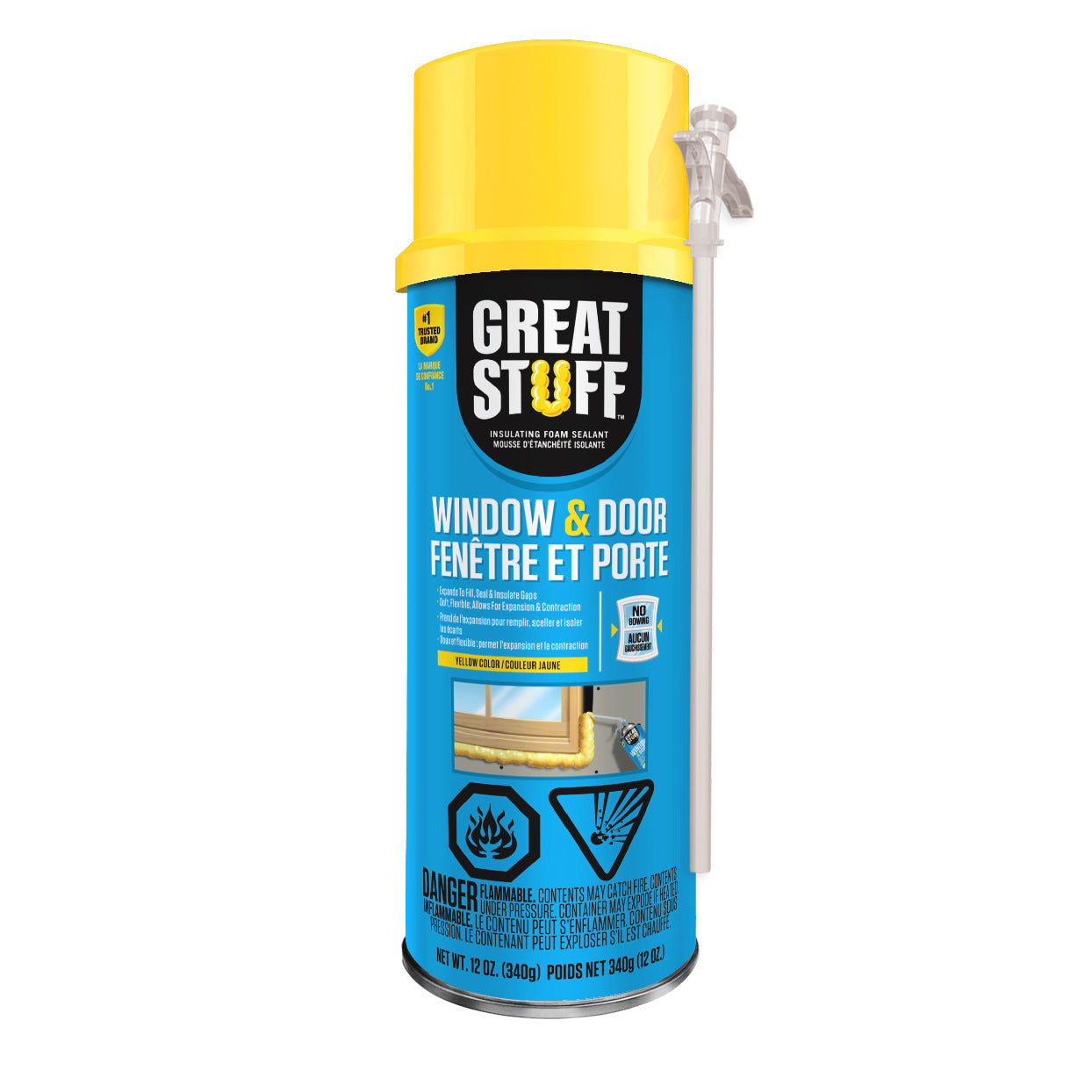 Great Stuff Window and Door Foam with Standard Straw 340g