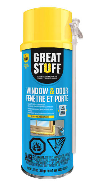 Great Stuff Window and Door Foam with Standard Straw 340g