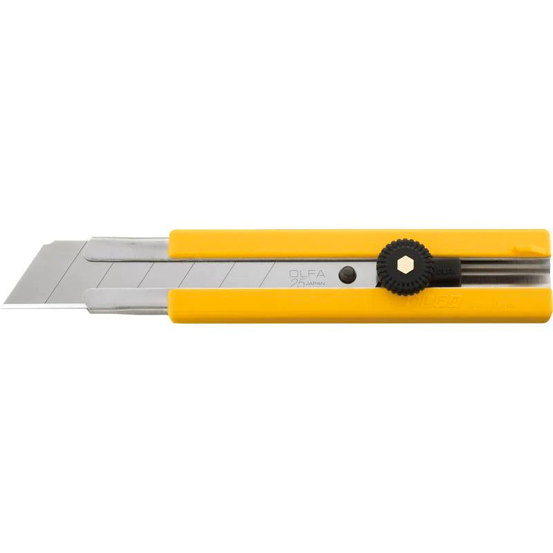 25mm Classic Extra Heavy-Duty Utility Knife with Rubber Grip Inset