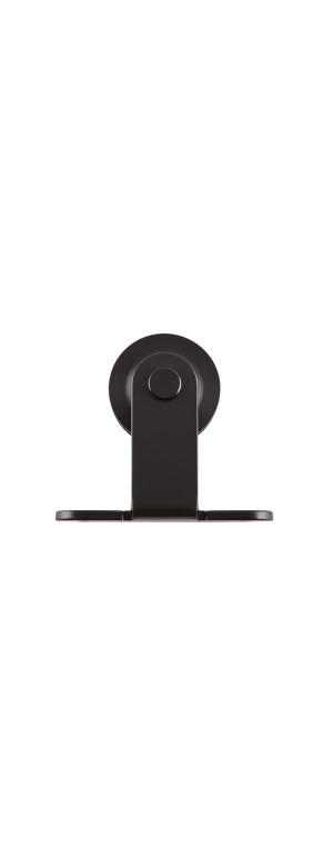 Contemporary Track Top Mount Barn Door Hardware 84in Matte Black