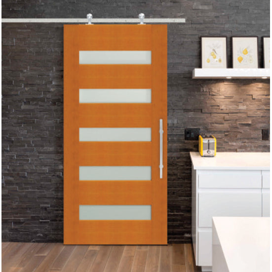 96" Contemporary Track Top Mount, Stainless Steel
