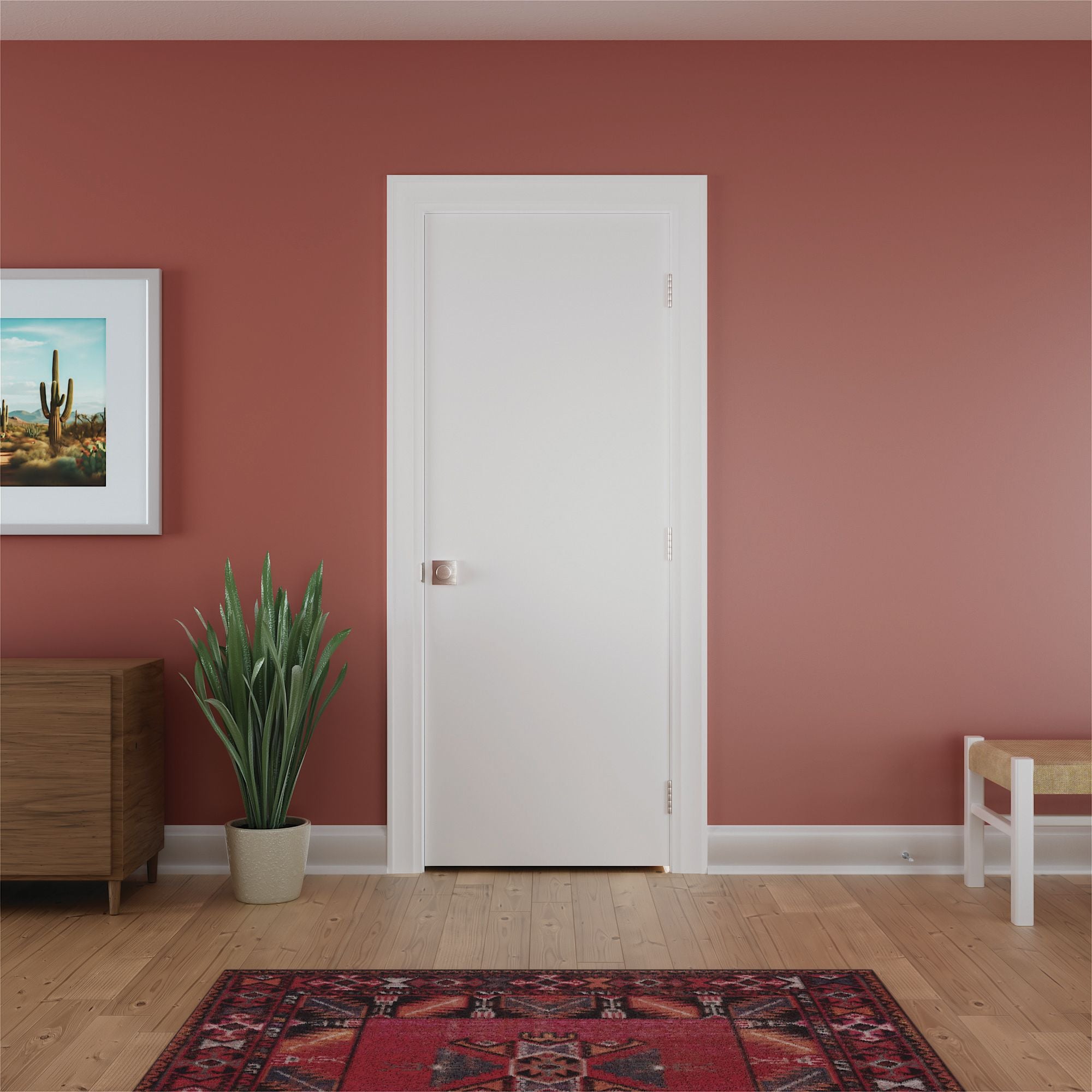 28"X96"X1-3/4" Primed Hardboard Solid Core