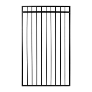45"x68" Flat Top Iron Gate, Black