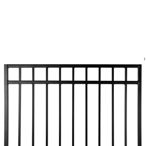 45"x68" Flat Top Iron Gate, Black