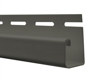 5/8" x 12' Sentry J-Channel, Gun Metal Grey