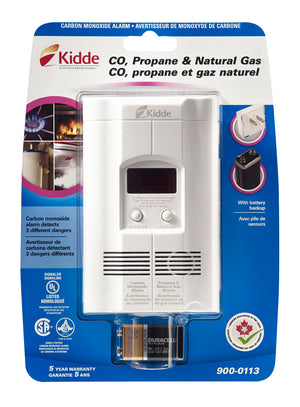 Kidde Nighthawk Carbon Monoxide, Propane & Natural Gas Plug-in Alarm with Digital Display