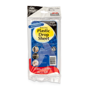 Bennett 8' x 12' 0.5MIL Plastic Drop Sheet