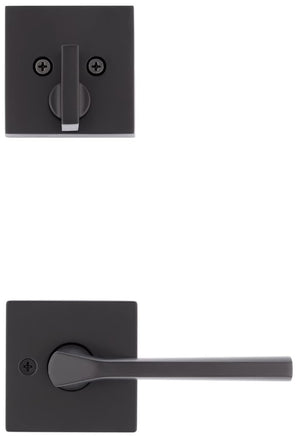 Lisbon Lever and Deadbolt (Interior Pack), Matte Black