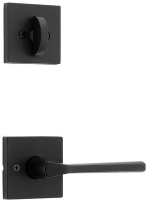 Lisbon Lever and Deadbolt (Interior Pack), Matte Black