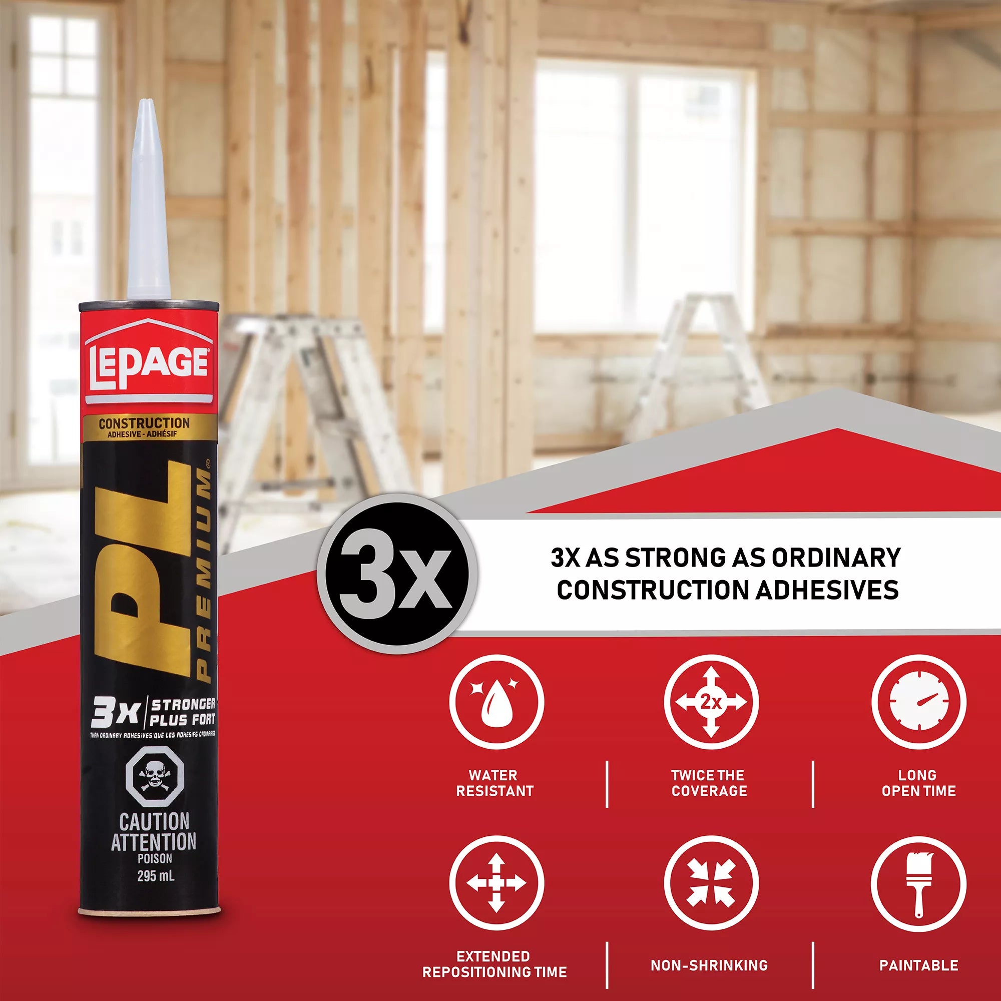 LePage PL Premium Adhesive 295ml, Tan