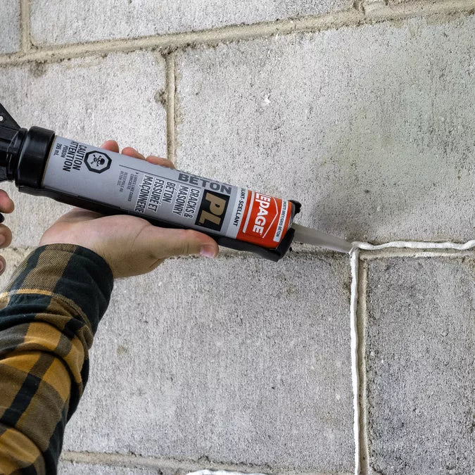 LePage PL Polyurethane Concrete Crack & Masonry Sealant 295ml, Concrete Grey