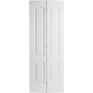 36x80 2 Panel Arch Textured Moulded Panel Bifold Door