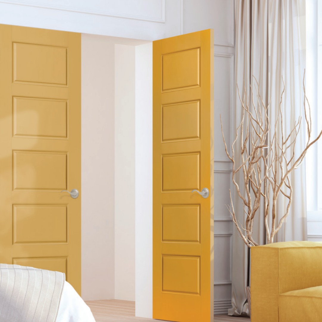 Metrie yellow interior door