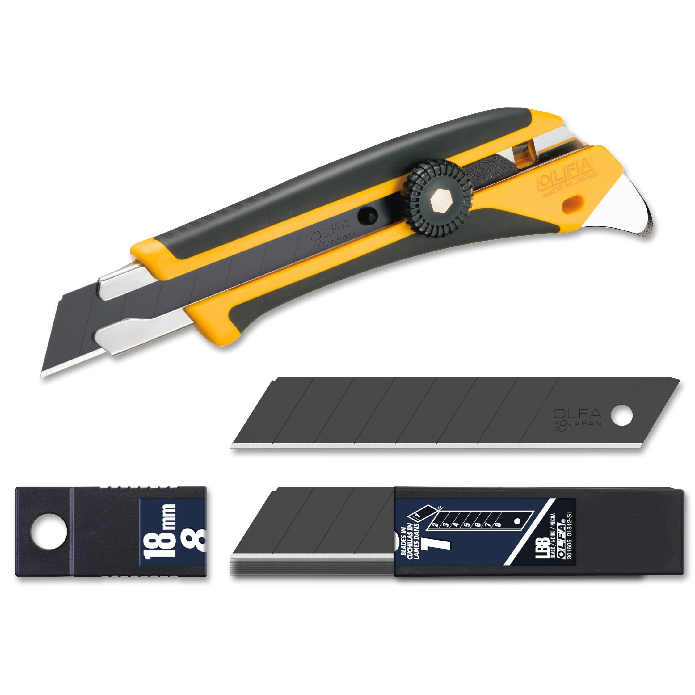 Heavy Duty Snap Off Utility Knife with 10-pack Replacement Blades