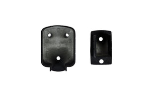 Top & Bottom Post Bracket, Textured Black