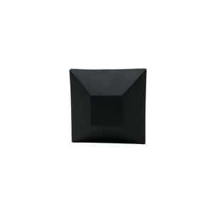 Nuvo Iron 3-1/2"x3-1/2"  Plastic Pyramid Post Caps, Black