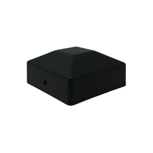 Black Plastic Pyramid Post Cap 4" x 4" Nuvo Iron