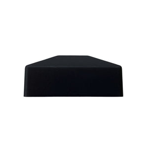 Black Plastic Pyramid Post Cap 4" x 4" Nuvo Iron