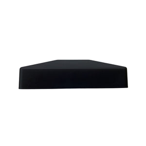 Black Plastic Pyramid Post Cap 6" x 6" Nuvo Iron